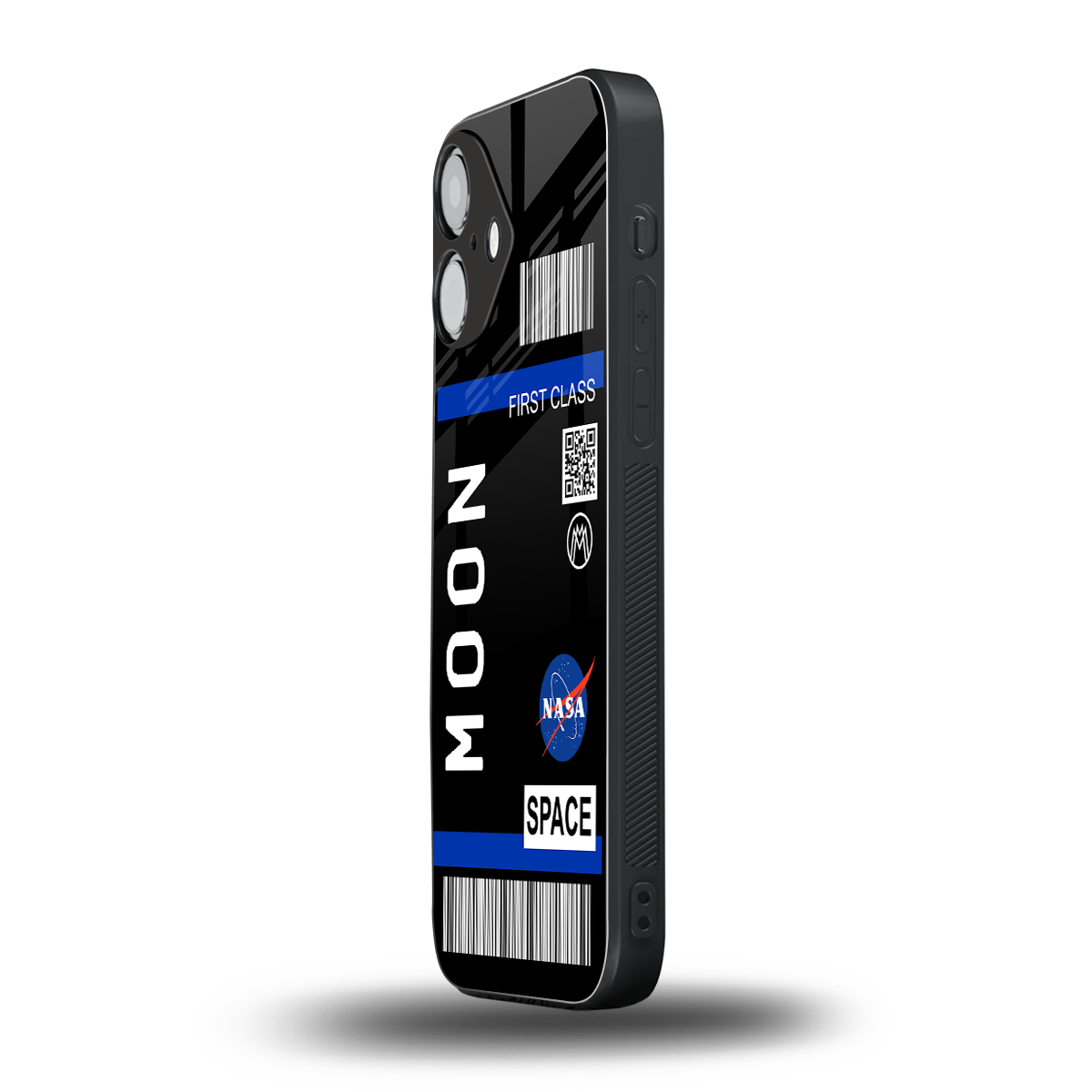 moon boarding pass back phone cover | glass case for iphone 16