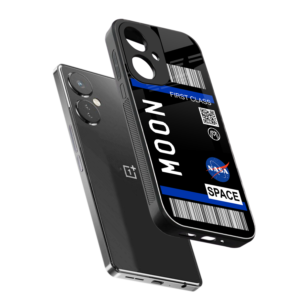 moon boarding pass back phone cover | glass case for oneplus nord ce 3