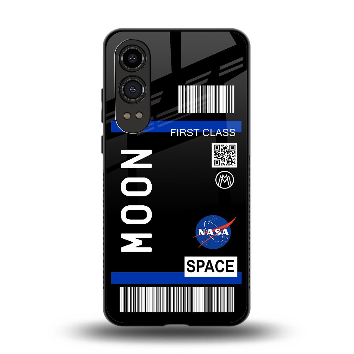 moon boarding pass back phone cover | glass case for oneplus nord ce 4 lite