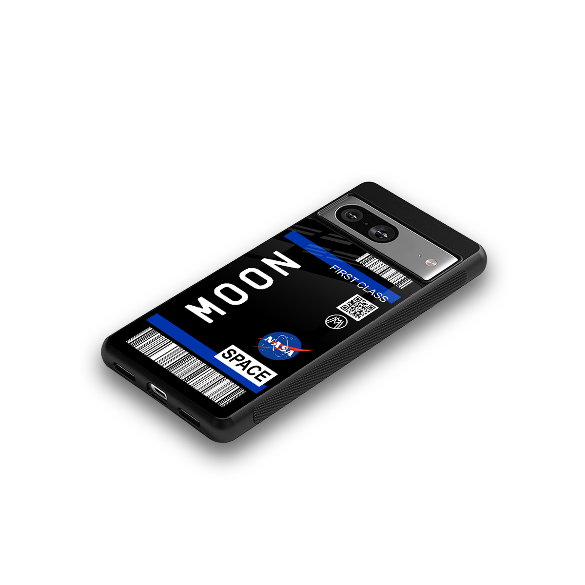 moon boarding pass back phone cover | glass case for Google Pixel 8