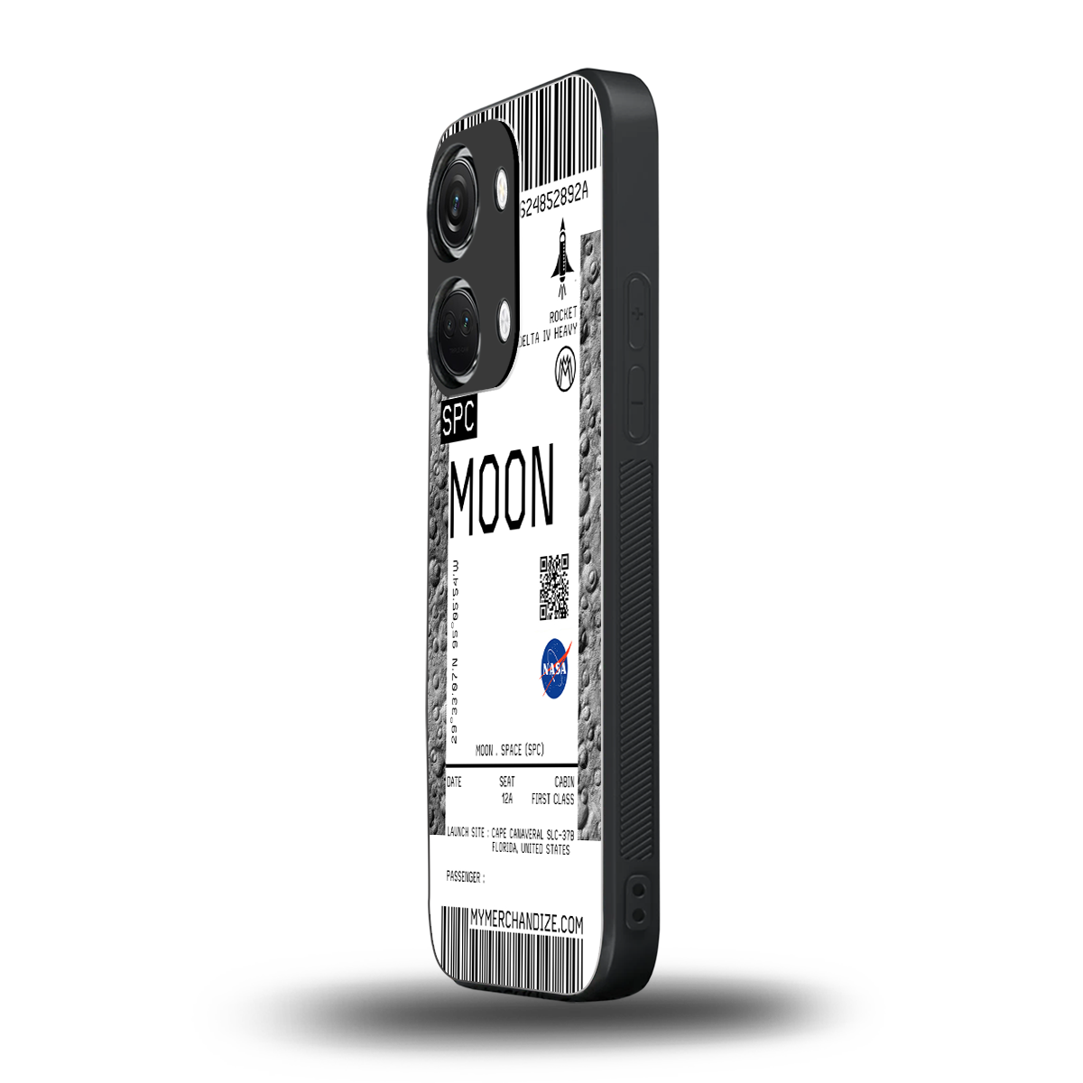 moon boarding pass ticket back phone cover | glass case for oneplus nord 3
