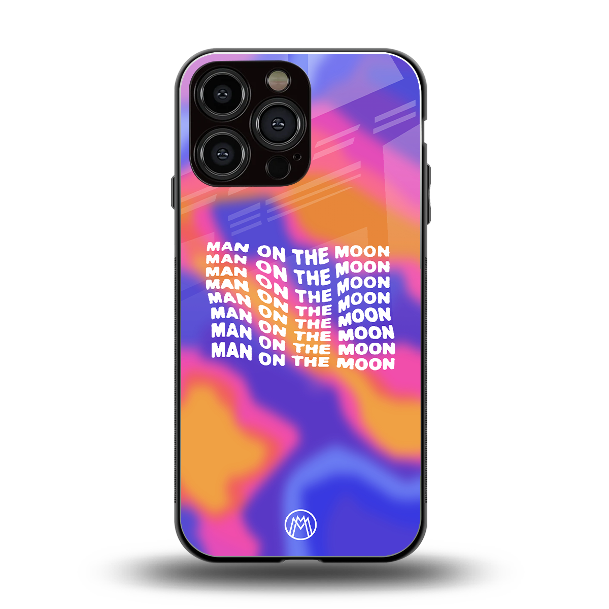 moon man back phone cover | glass case for iphone 14 pro max