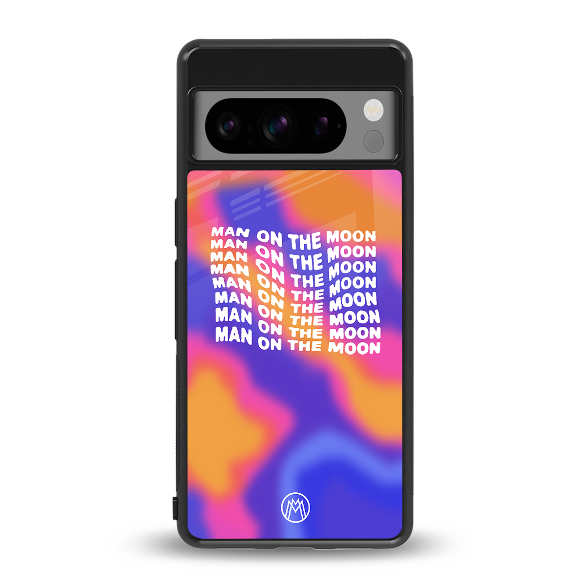 moon man back phone cover | glass case for google pixel 8 pro