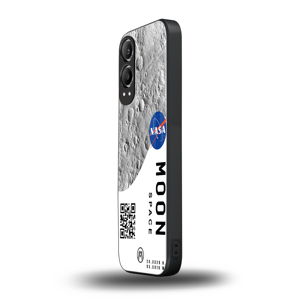 moon space back phone cover | glass case for oneplus nord ce 4 lite