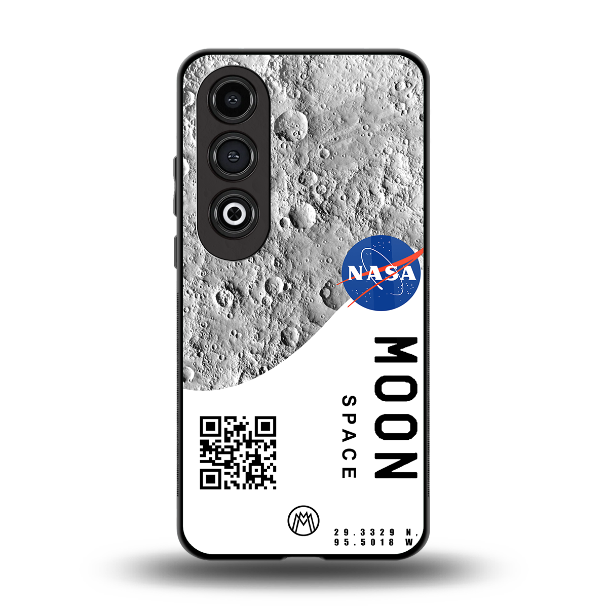 moon space back phone cover | glass case for oneplus nord ce 4