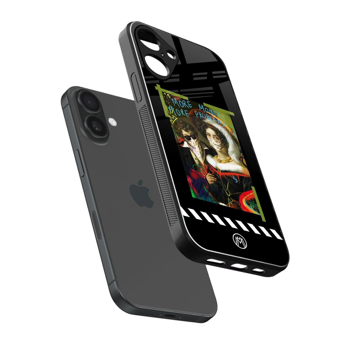 more money more problems back phone cover | glass case for iphone 16 plus