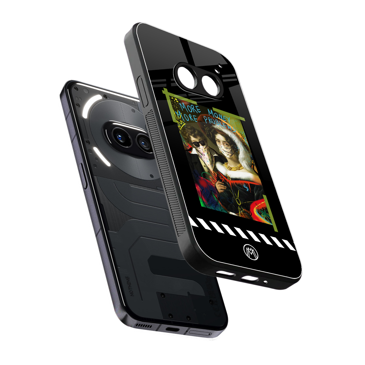 more money more problems back phone cover | glass case for nothing phone 2a