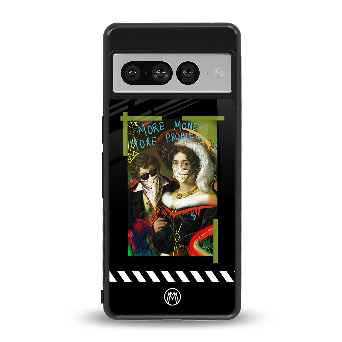 more money more problems back phone cover | glass case for google pixel 7 pro