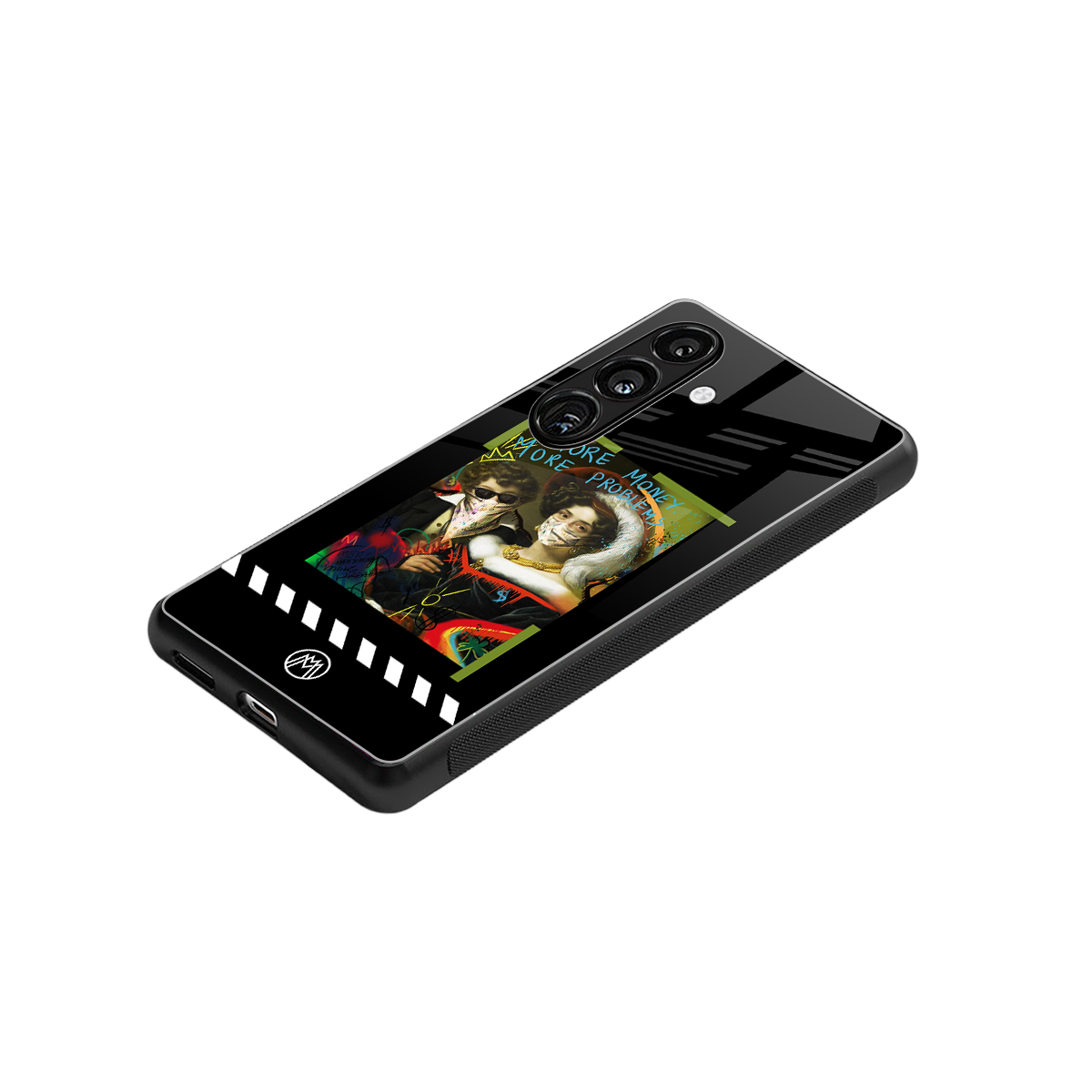 more money more problems back phone cover | glass case for samsung galaxy s24 fe