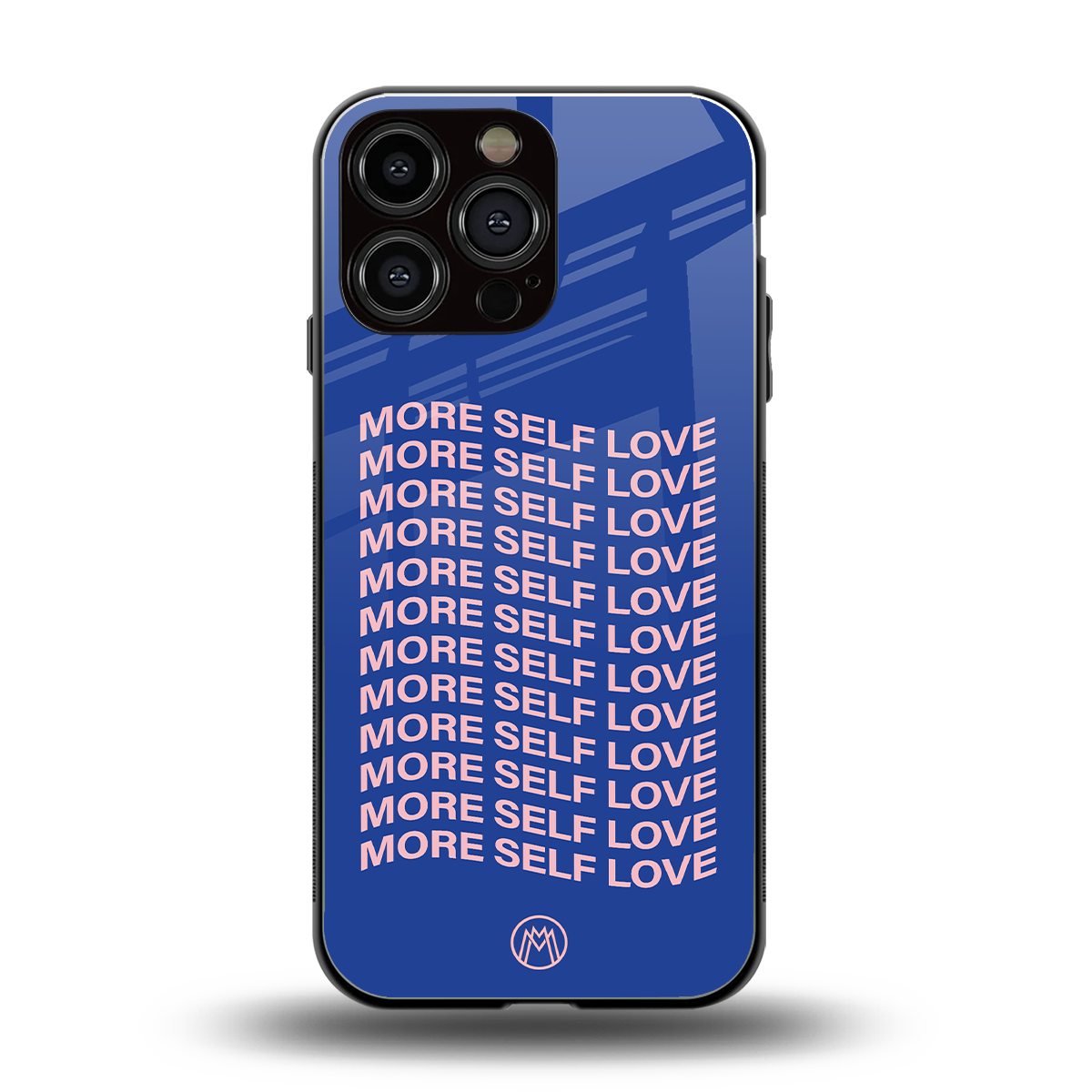 more self love back phone cover | glass case for iphone 14 pro max