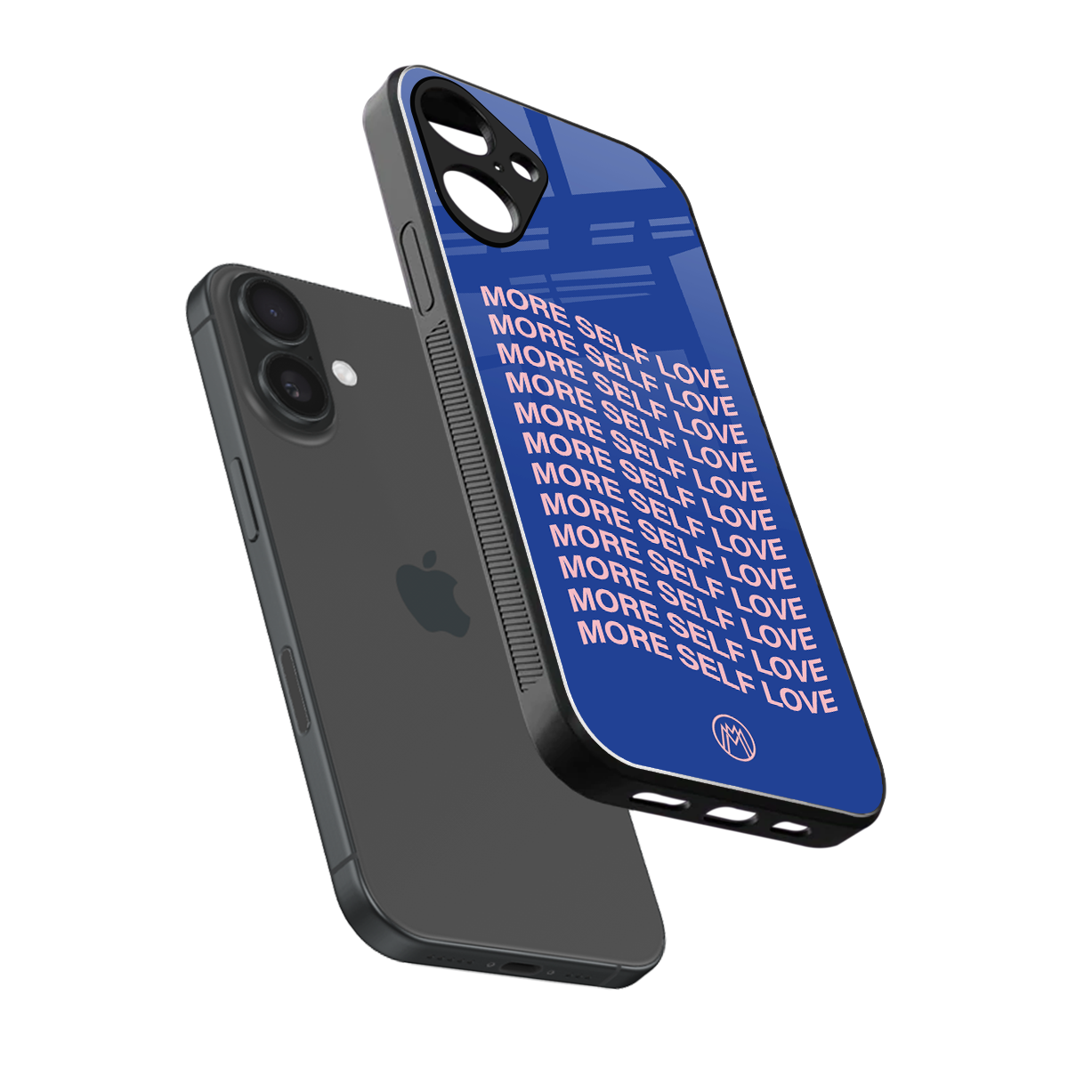 more self love back phone cover | glass case for iphone 16 plus