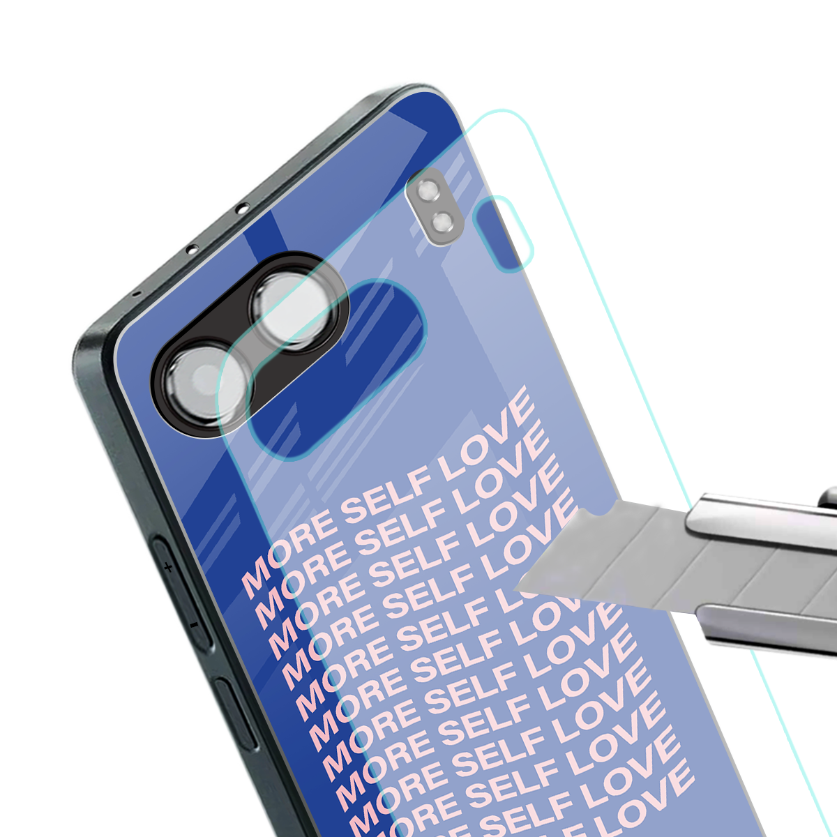 more self love back phone cover | glass case for oneplus nord 4