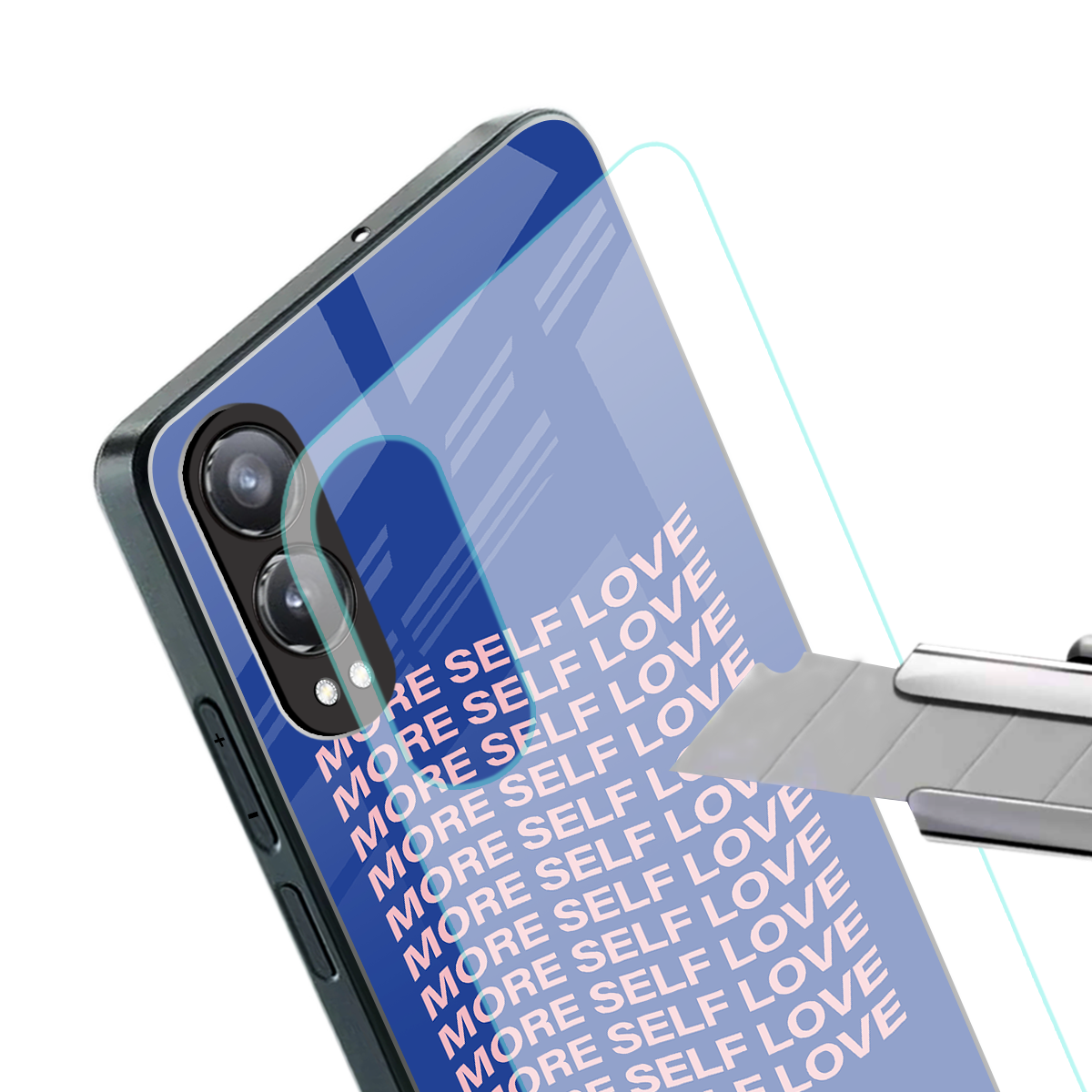 more self love back phone cover | glass case for oneplus nord ce 4 lite