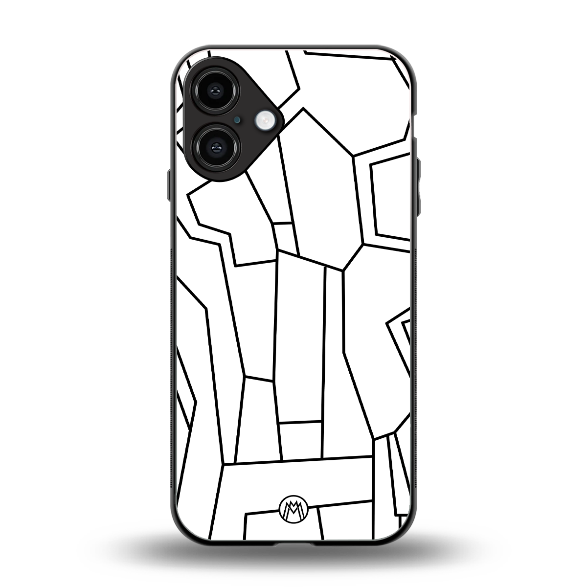 mosaic back phone cover | glass case for iphone 16 plus