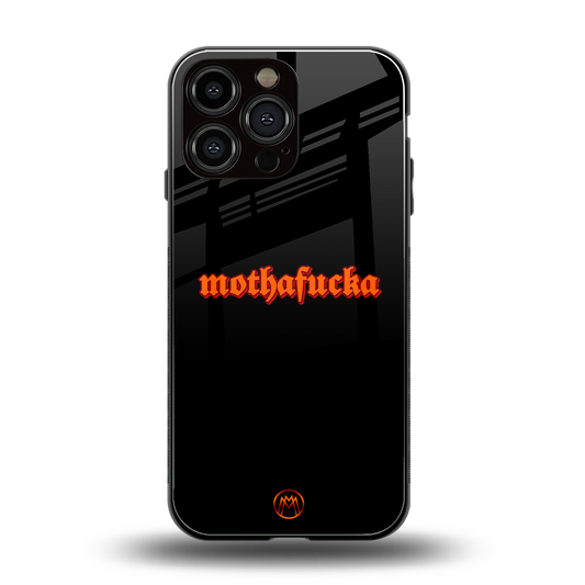 mothafucka back phone cover | glass case for iphone 14 pro max