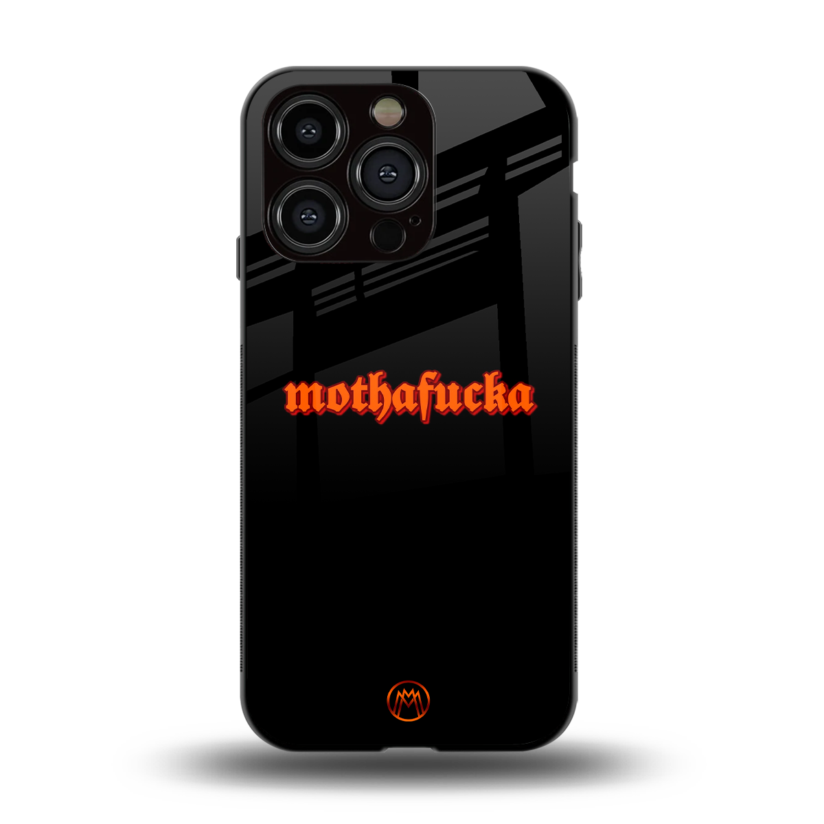 mothafucka back phone cover | glass case for iphone 14 pro