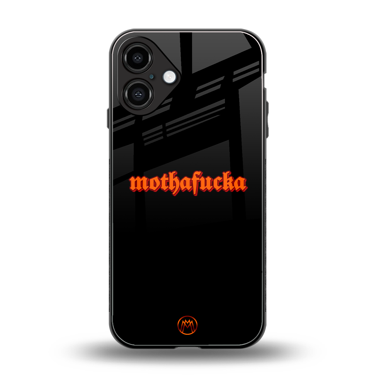 mothafucka back phone cover | glass case for iphone 16 plus