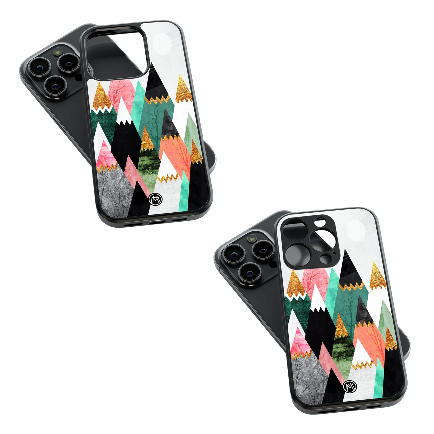Trendy Glass Back Mobile Case for iPhone, Samsung, Redmi, OnePlus, Google Pixel, Motorola