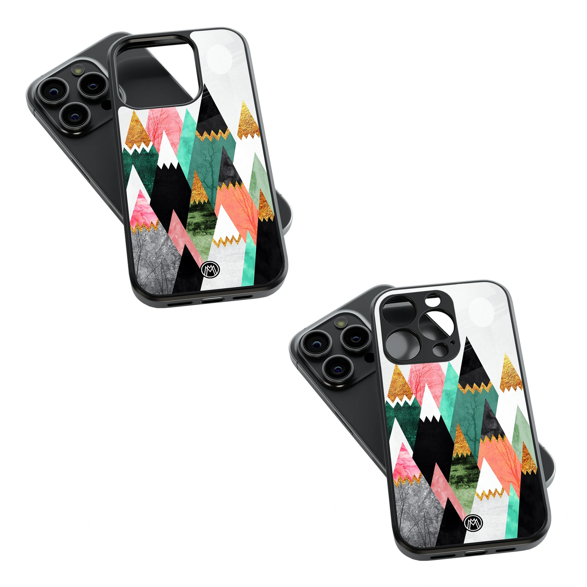 Trendy Glass Back Mobile Case for iPhone, Samsung, Redmi, OnePlus, Google Pixel, Motorola