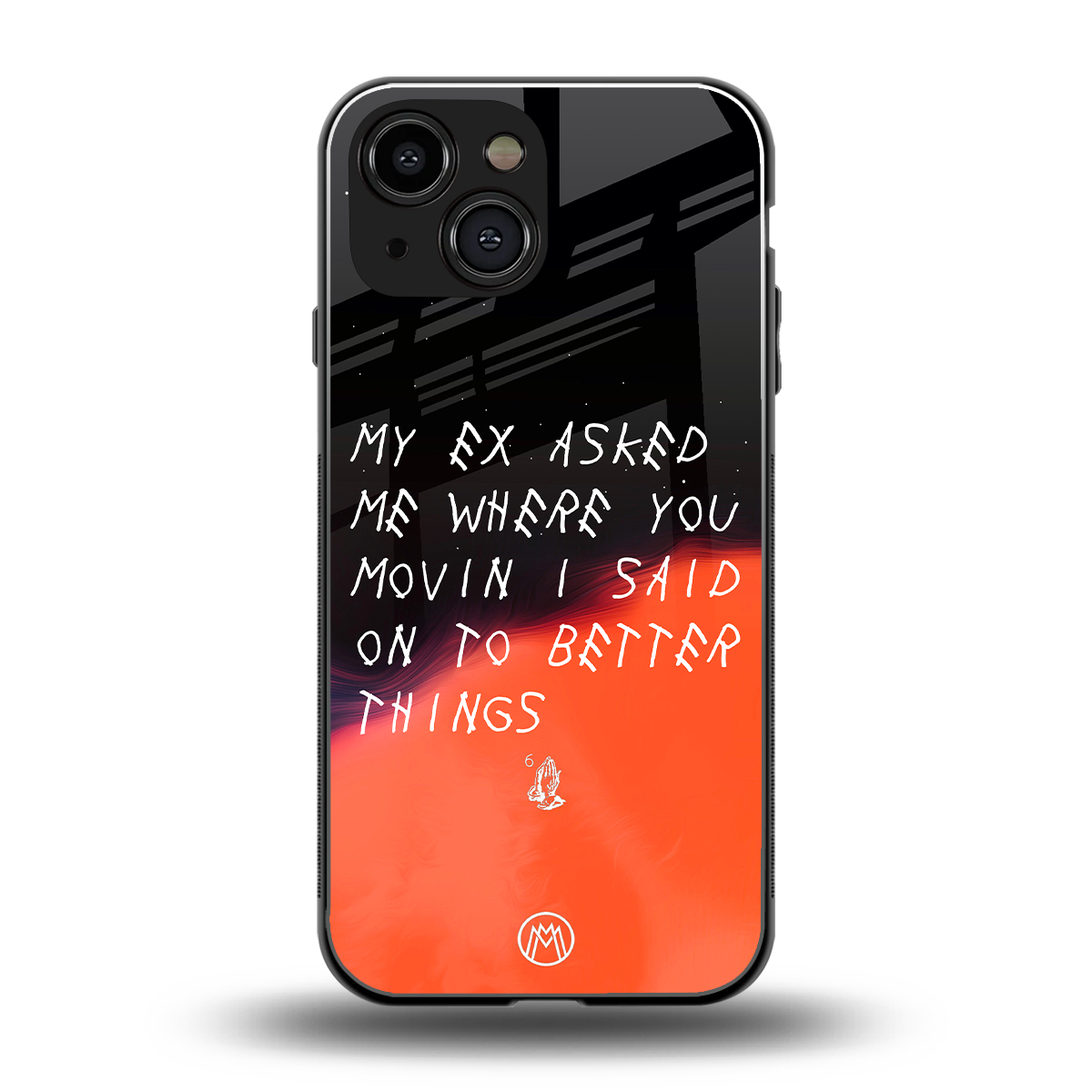 moving on back phone cover | glass case for iphone 13 mini