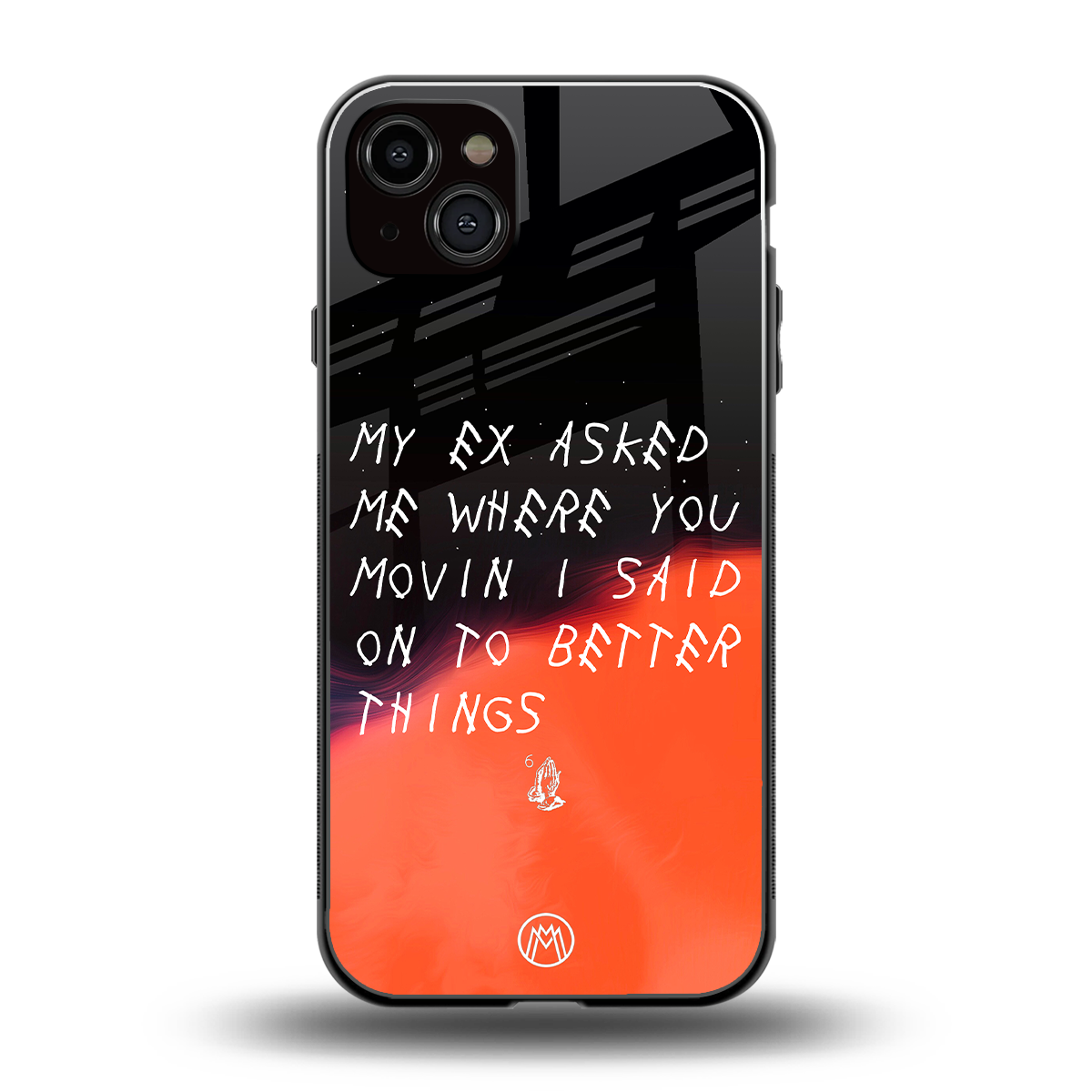moving on back phone cover | glass case for iphone 15 plus