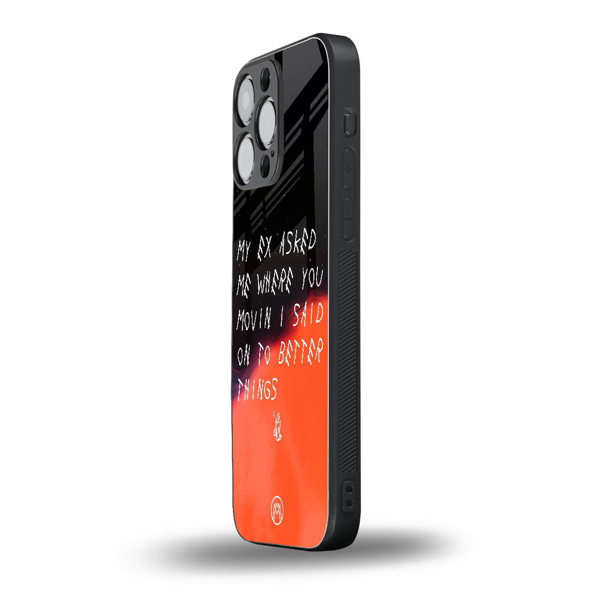 moving on back phone cover | glass case for iphone 14 pro max