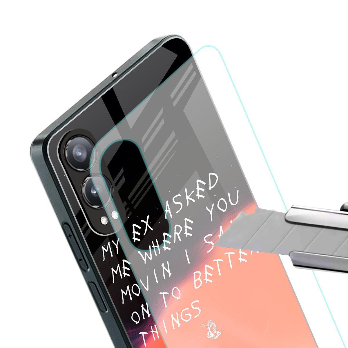 moving on back phone cover | glass case for oneplus nord ce 4 lite