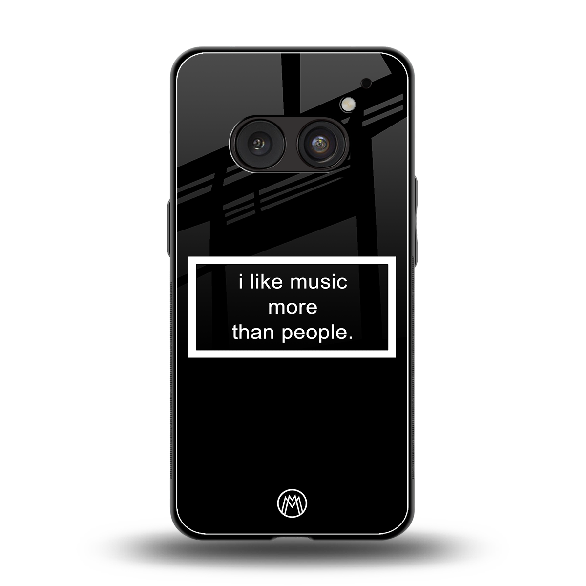 music over people black edition back phone cover | glass case for nothing phone 2a