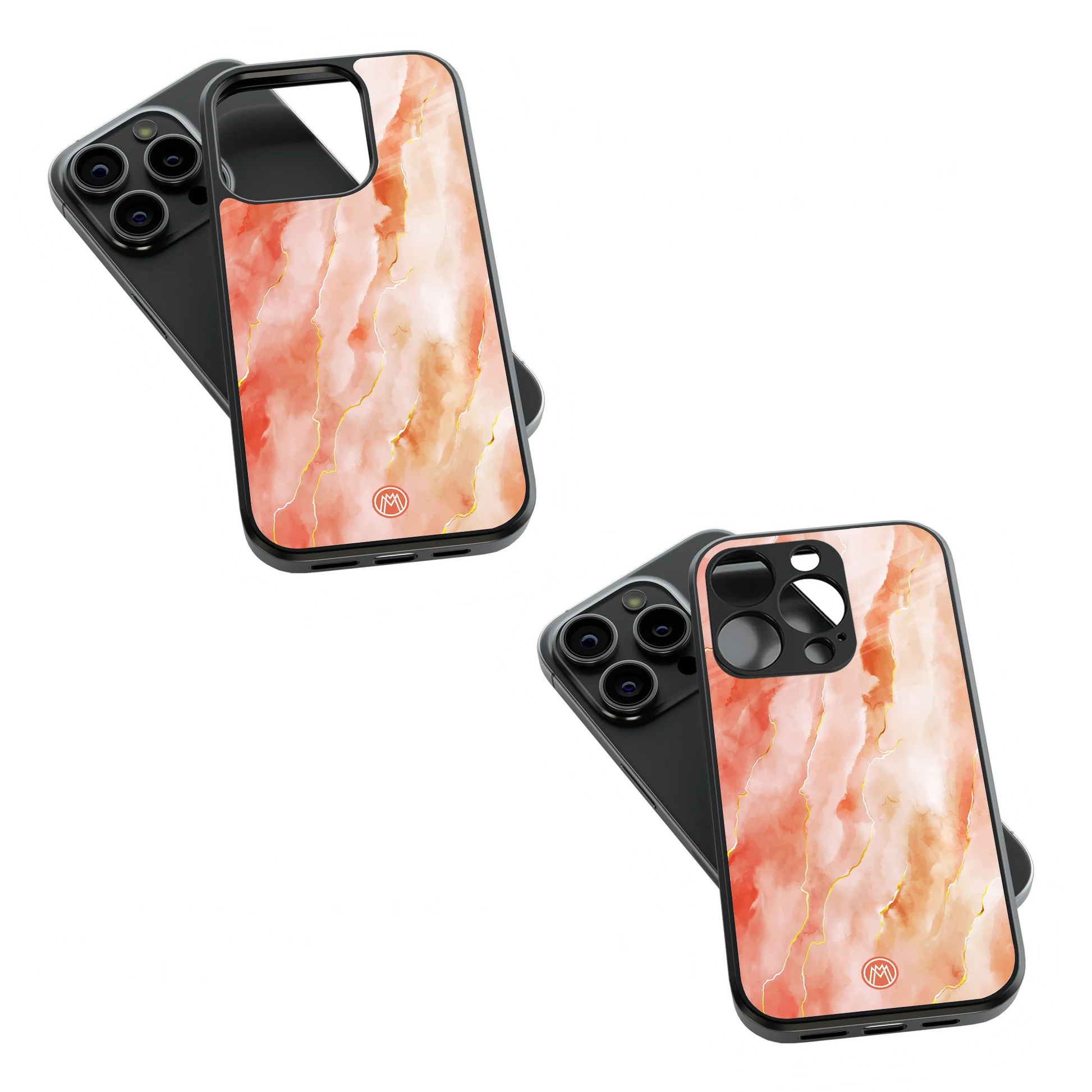 Trendy Glass Back Mobile Case for iPhone, Samsung, Redmi, OnePlus, Google Pixel, Motorola