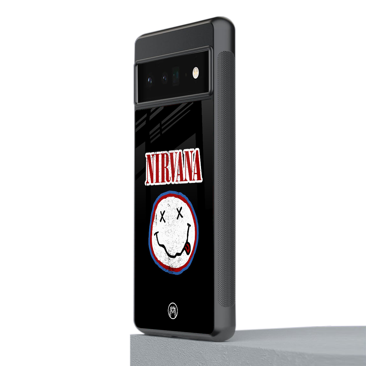 nirvana back phone cover | glass case for google pixel 6 pro
