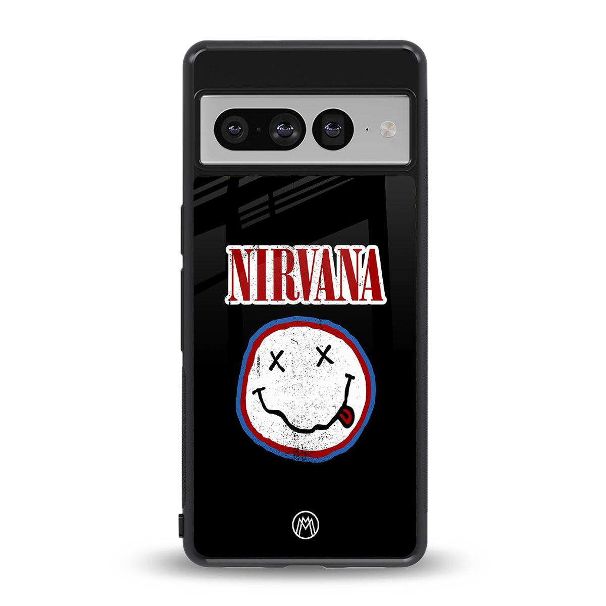 nirvana back phone cover | glass case for google pixel 7 pro