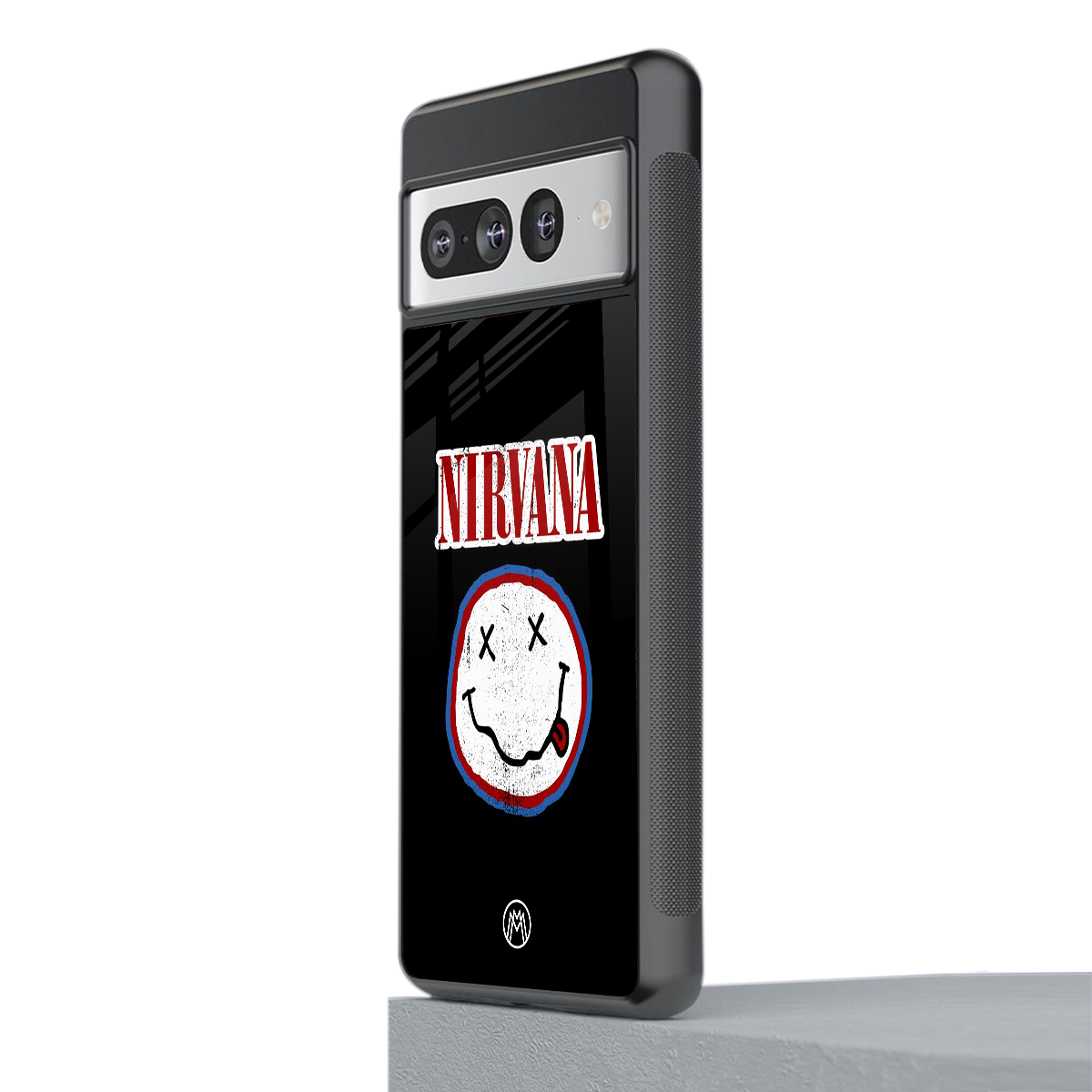 nirvana back phone cover | glass case for google pixel 7 pro