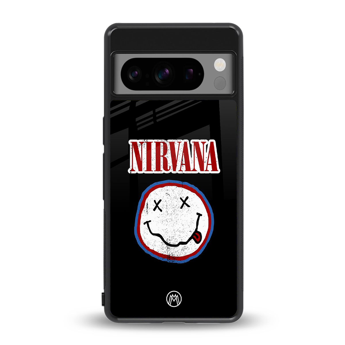 nirvana back phone cover | glass case for google pixel 8 pro