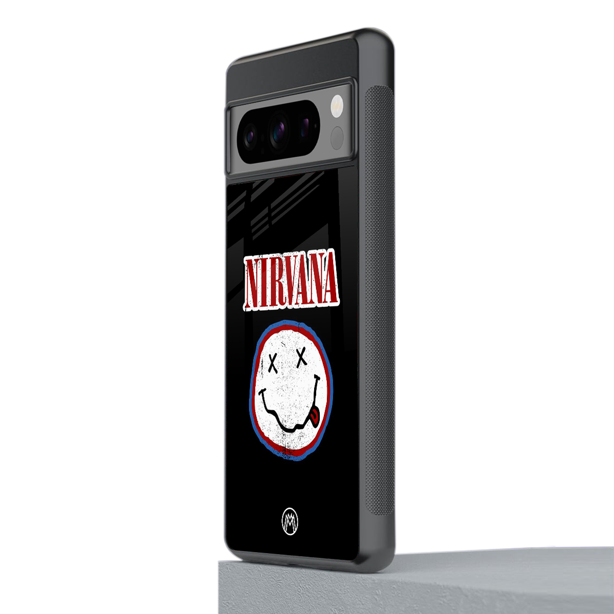 nirvana back phone cover | glass case for google pixel 8 pro