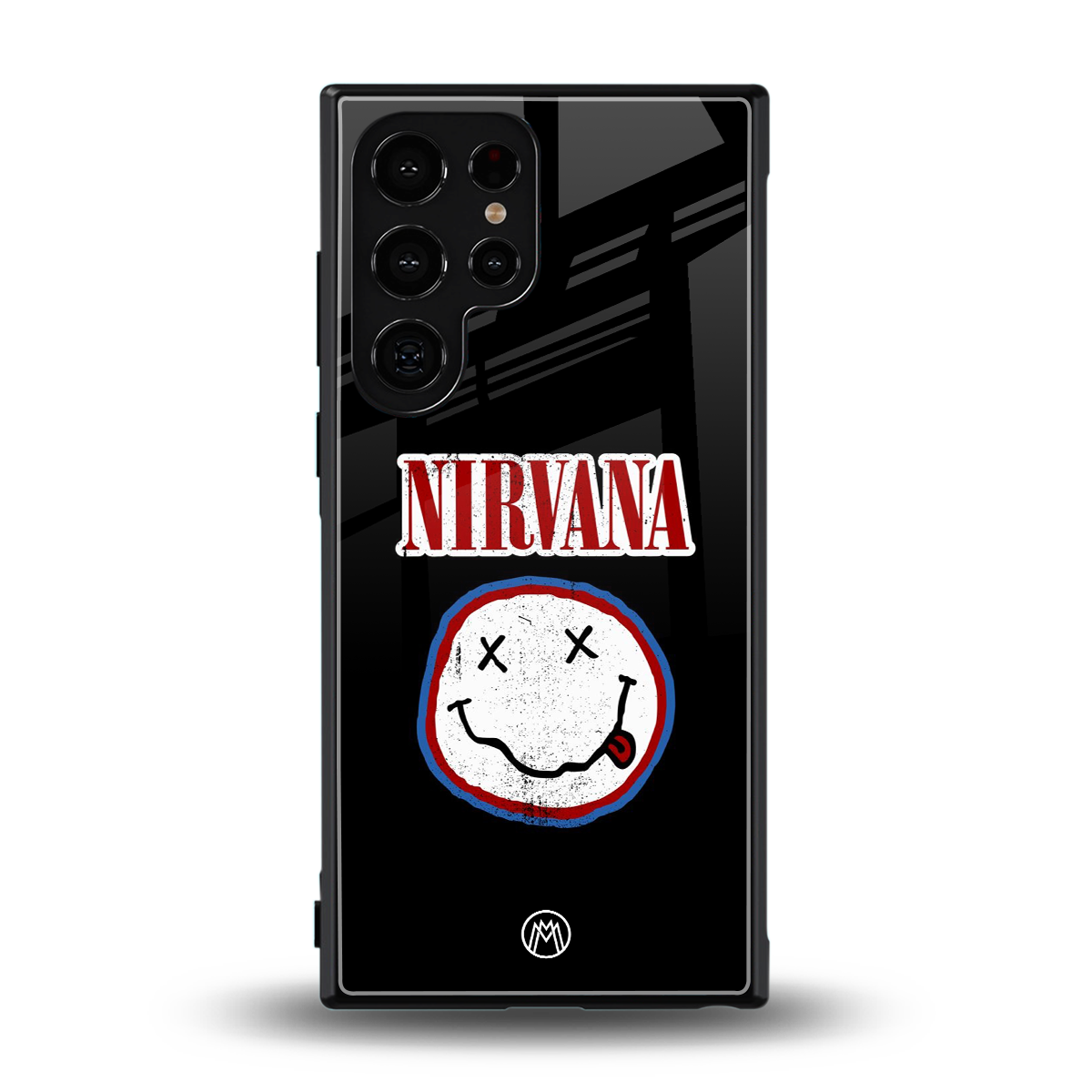 nirvana back phone cover | glass case for samsung galaxy s24 ultra