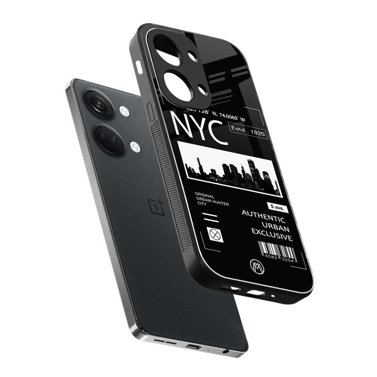 nyc back phone cover | glass case for oneplus nord 3