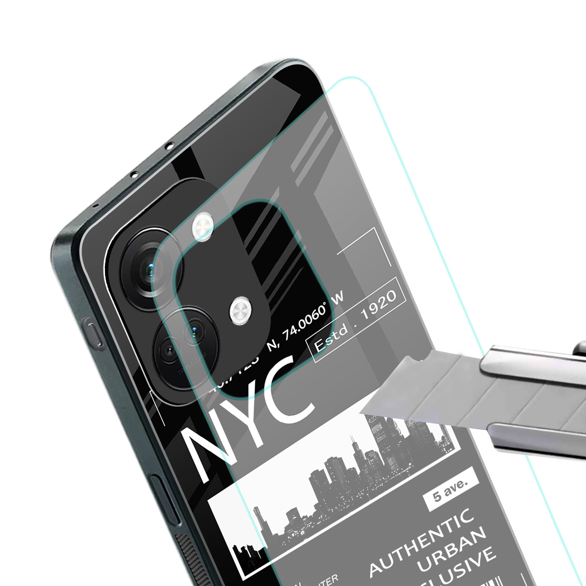nyc back phone cover | glass case for oneplus nord 3