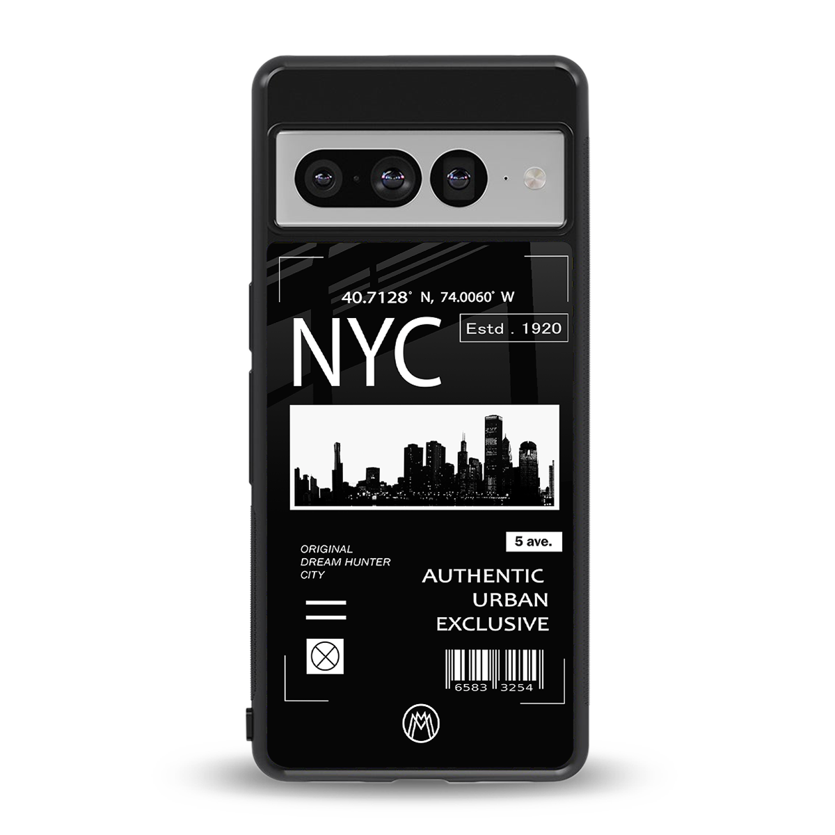 nyc back phone cover | glass case for google pixel 7 pro