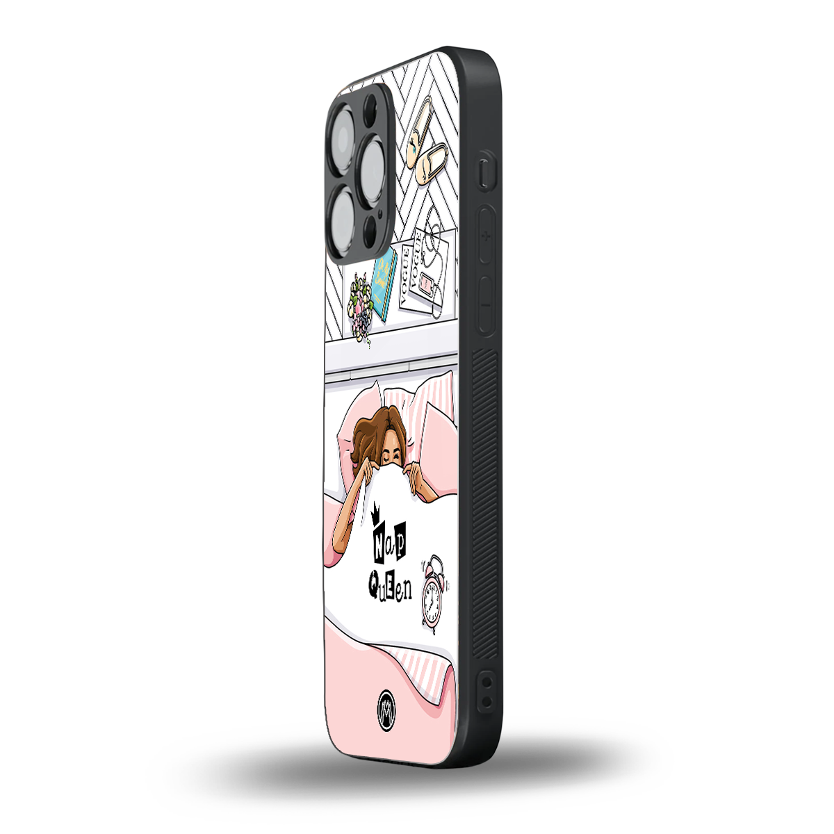 nap queen girl back phone cover | glass case for iphone 13 pro max