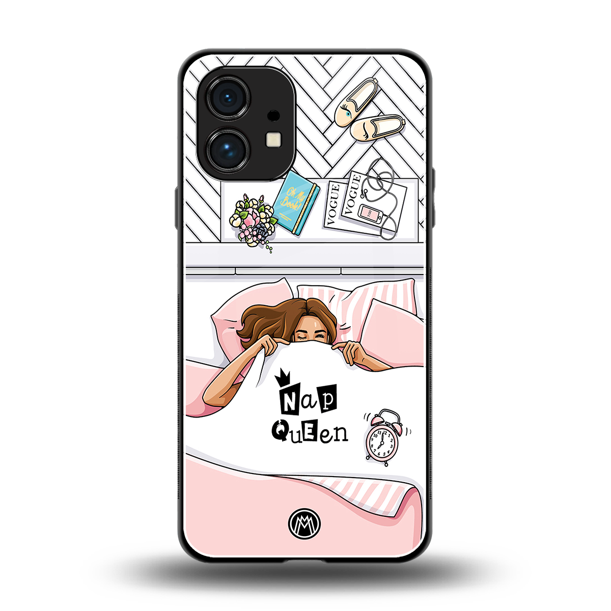 nap queen girl back phone cover | glass case for nothing phone 1