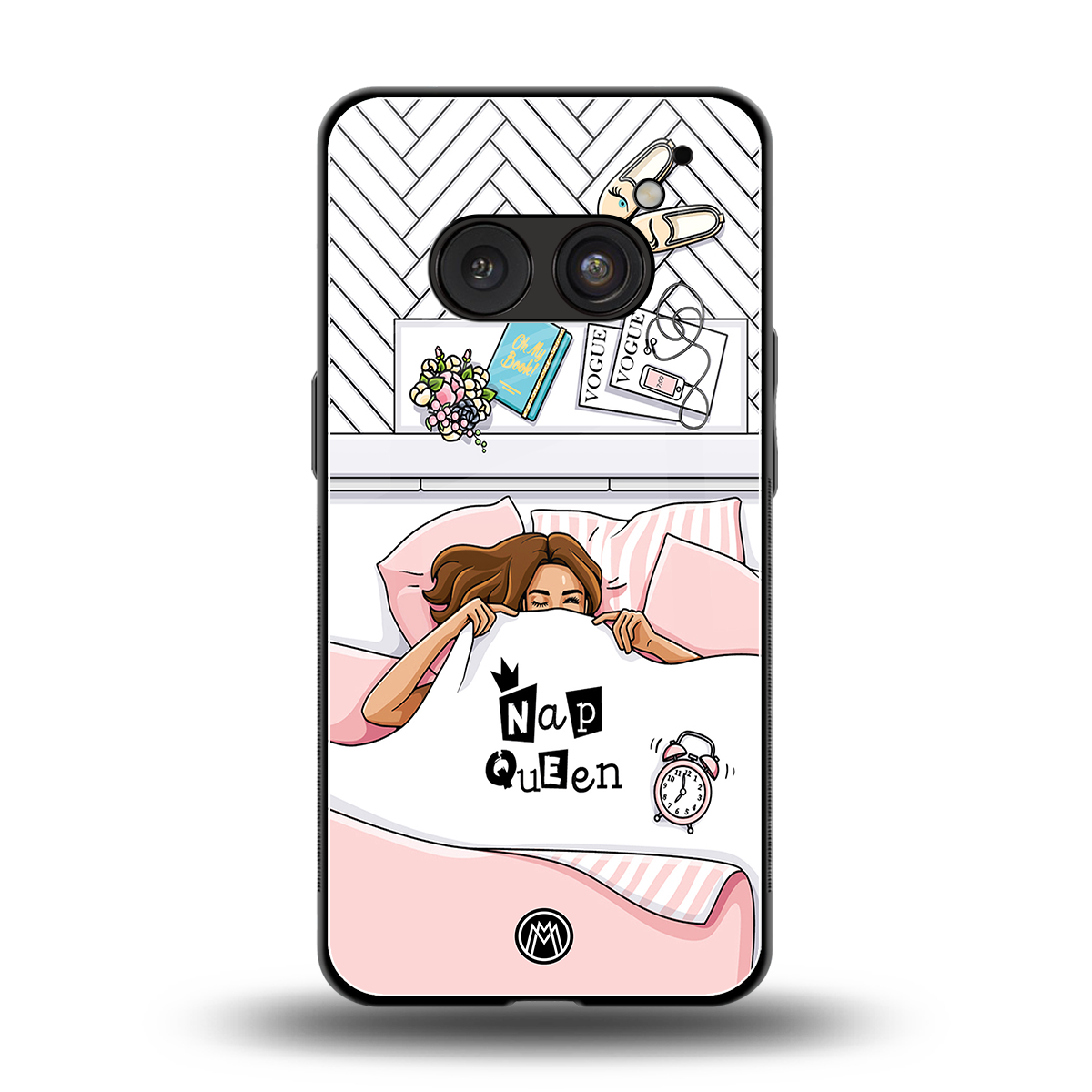 nap queen girl back phone cover | glass case for nothing phone 2a