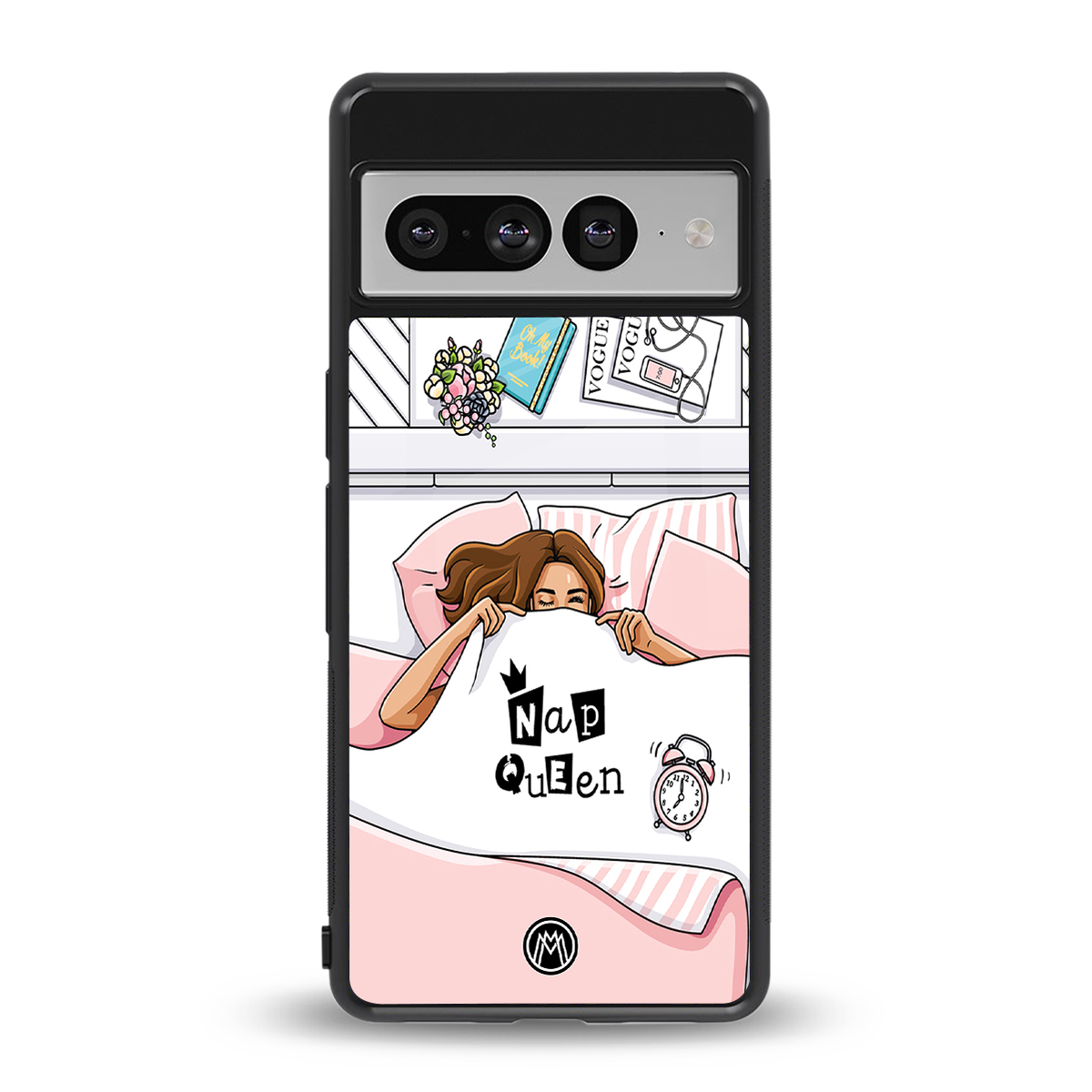 nap queen girl back phone cover | glass case for google pixel 7 pro