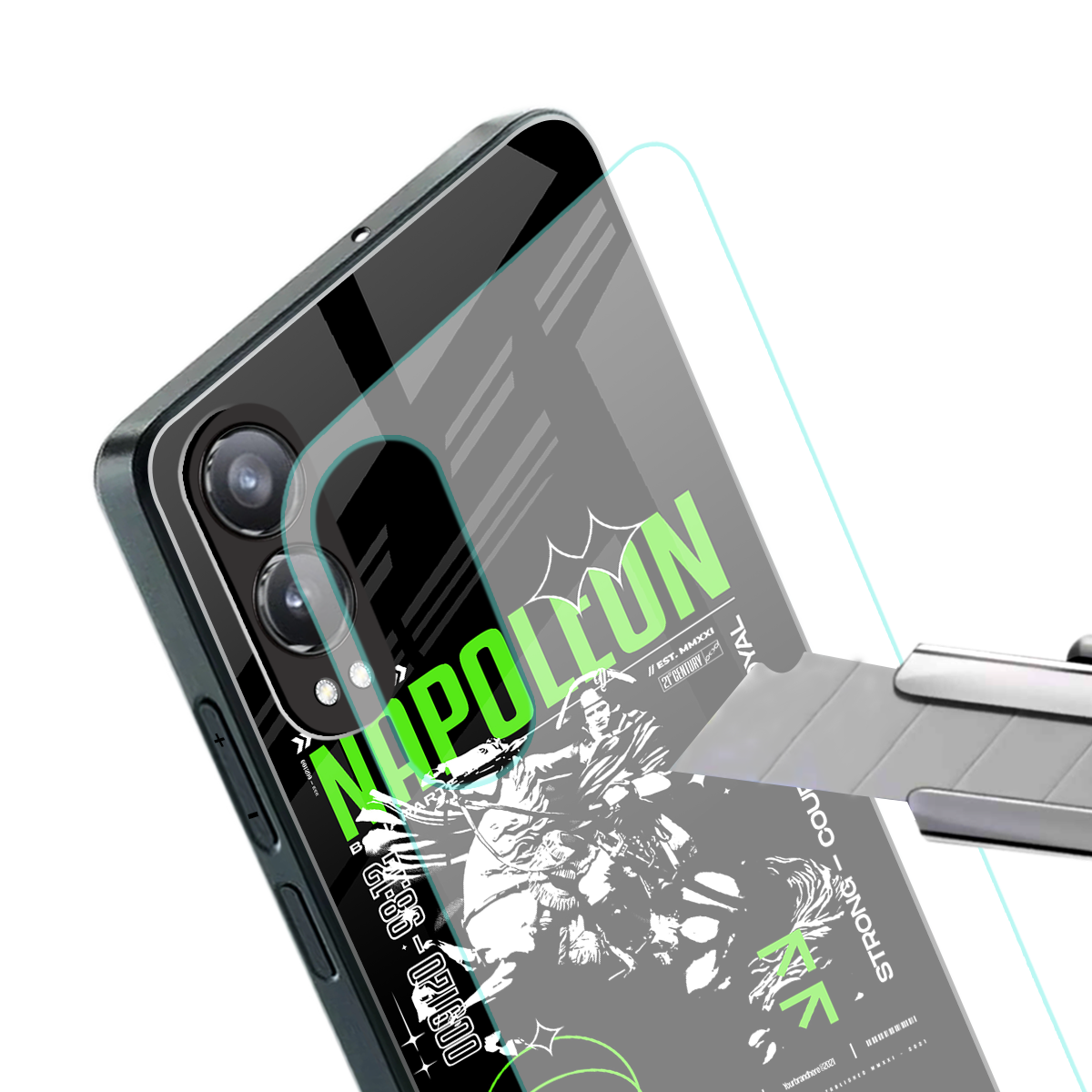 napoleon back phone cover | glass case for oneplus nord ce 4 lite