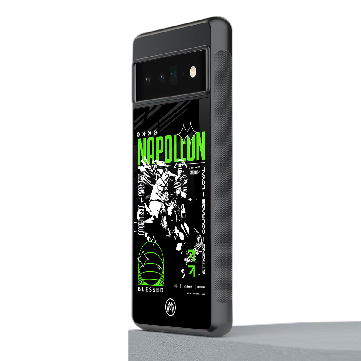 napoleon back phone cover | glass case for google pixel 6 pro