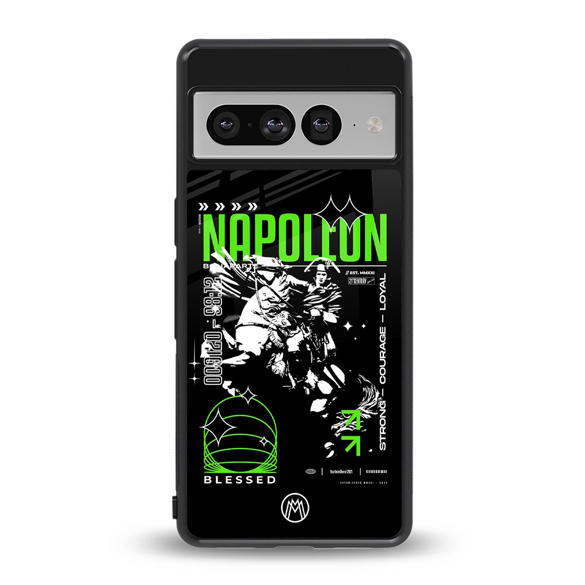 napoleon back phone cover | glass case for google pixel 7 pro