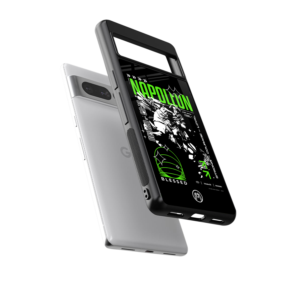 napoleon back phone cover | glass case for google pixel 7 pro