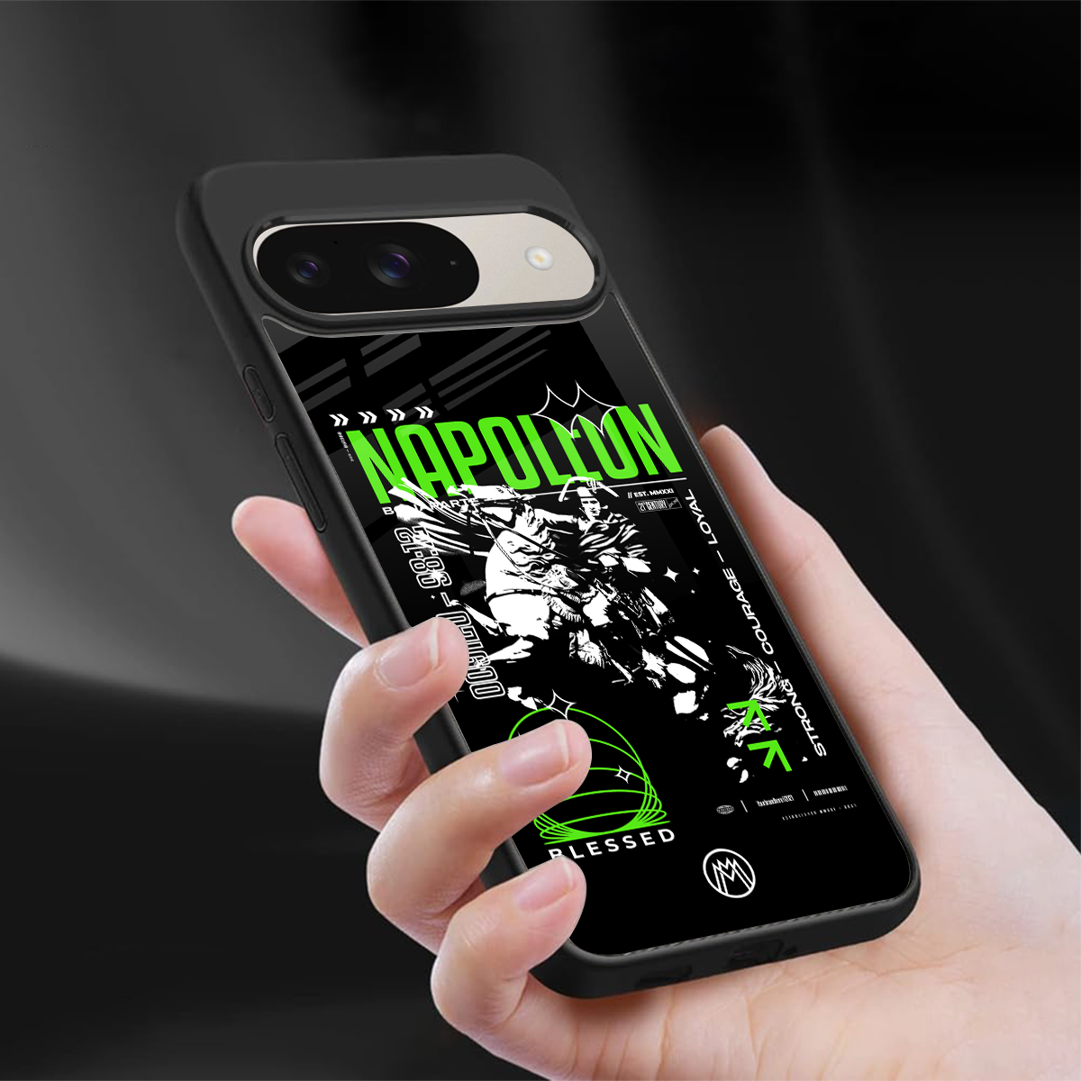 napoleon back phone cover | glass case for google pixel 9