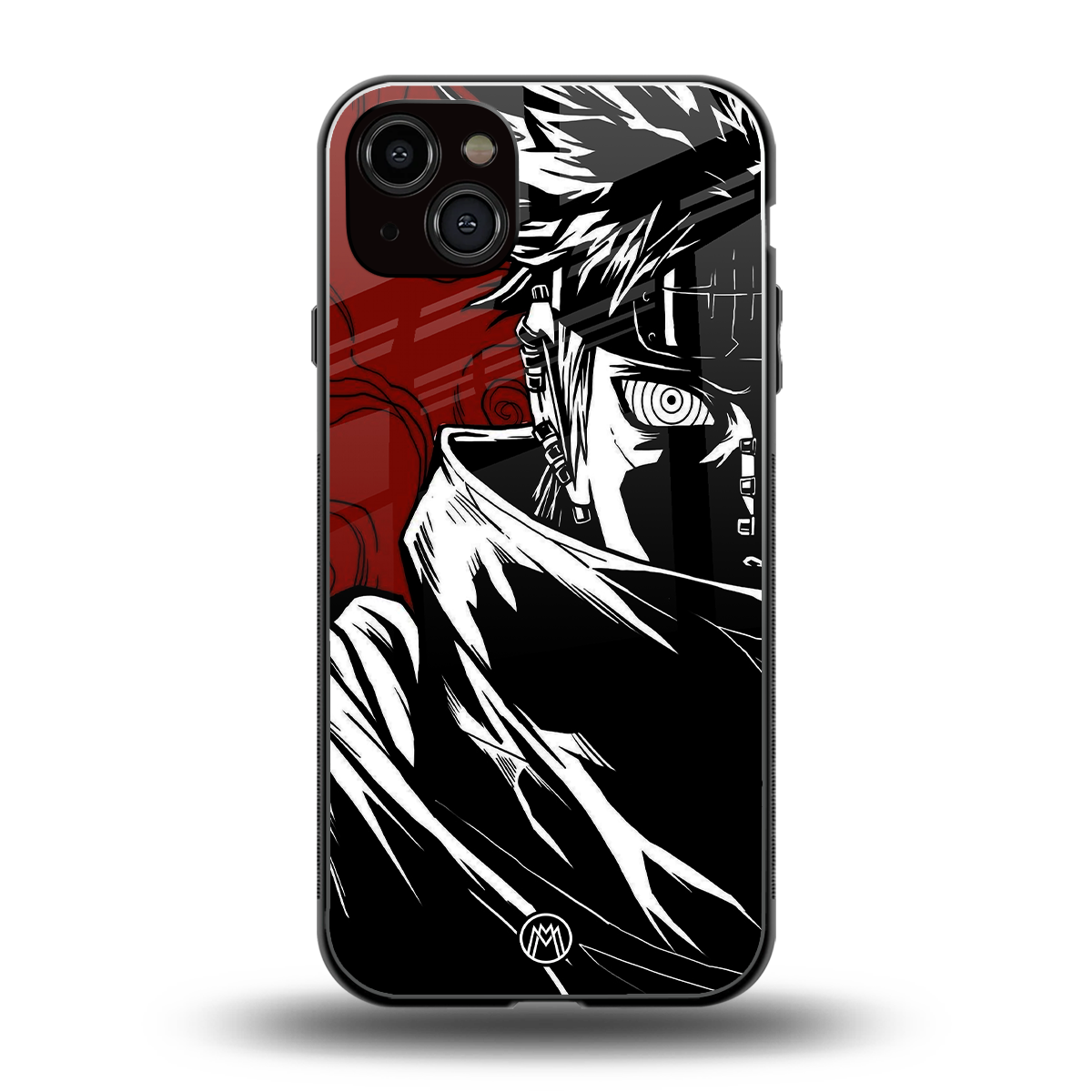 naruto anime back phone cover | glass case for iphone 15 plus