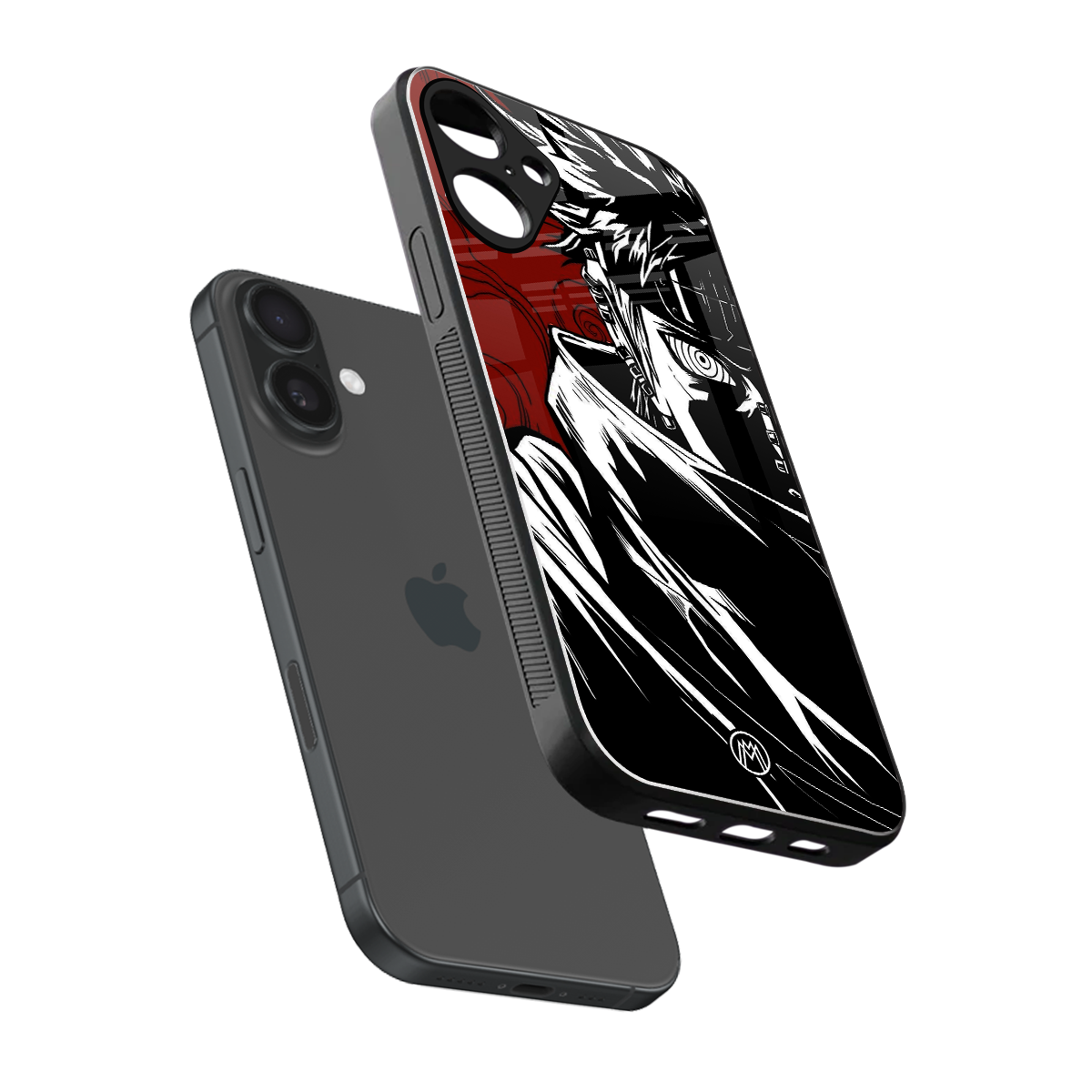 naruto anime back phone cover | glass case for iphone 16 plus