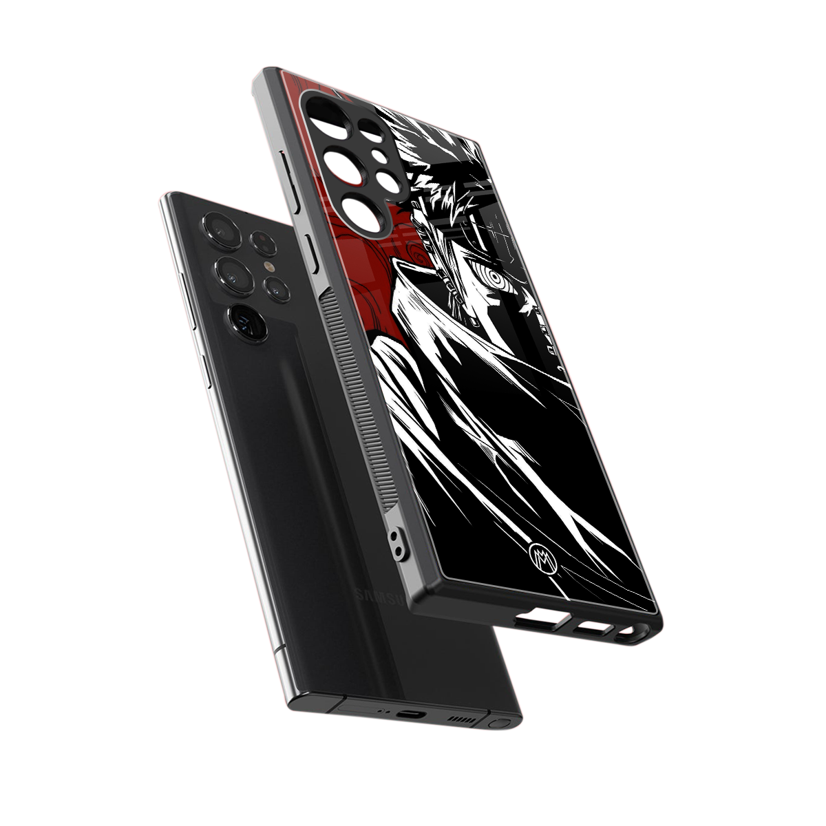 naruto anime back phone cover | glass case for samsung galaxy s24 ultra